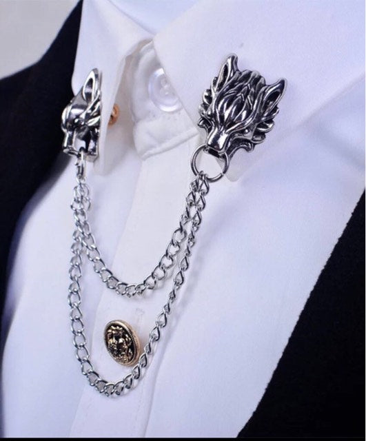 Handmade Cloth Art Flower Leaf Brooch Long Needle Lapel Pin Suit Shirt  Corsage Wedding Collar for Men Women Accessories 10 Color
